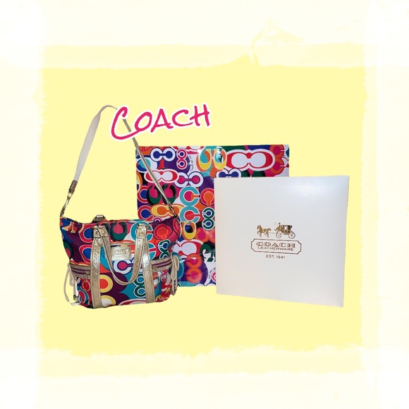 Coach Poppy Pop C Multi Spotlight Purse